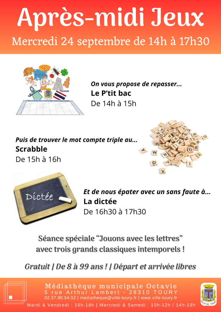 Après-midi Jeux - Septembre 2025